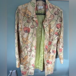 Ann Taylor LOFT Floral trench coat